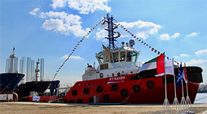 World's biggest Rotortug named at Albwardy Damen